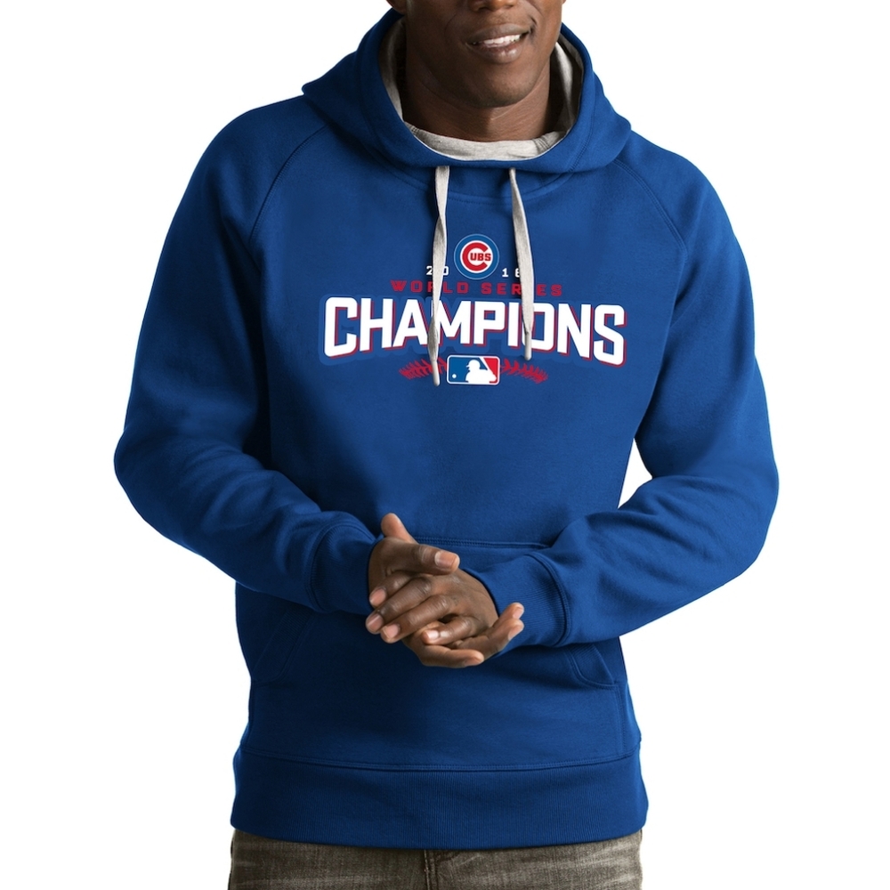 Chicago Cubs Antigua Royal 2016 World Series Champions Victory Pullover Hoodie